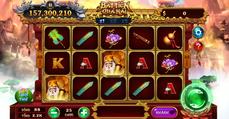 Chinh Phục Siêu Phẩm Nổ Hũ Bát Tiên Quá Hải Tại Bin88 Thắng Lớn