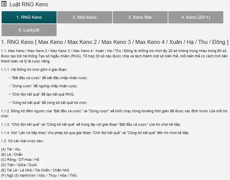 Chinh Phục Siêu Phẩm Keno Saba Tại Bin88 Với Tỷ Lệ Thắng Cực Cao