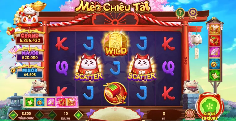 Nổ Hũ Mèo Chiêu Tài Tại Bin88 Cơ Hội Nhận Phần Thưởng Siêu Khổng Lồ