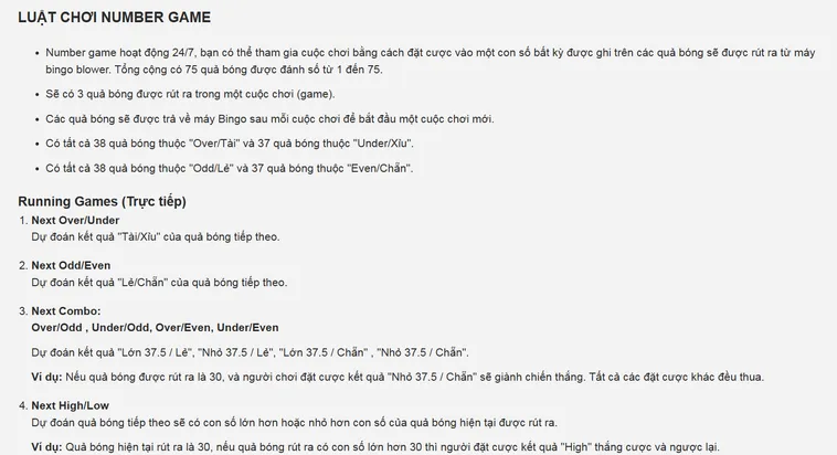 Khám Phá Thế Giới Quay Số Numbers Game Tại Bin88 Thắng Lớn Mỗi Ngày