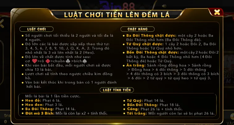 Khám Phá Sức Hồi Hộp Với Game Tiến Lên Đếm Lá Tại Bin88 Siêu Phẩm