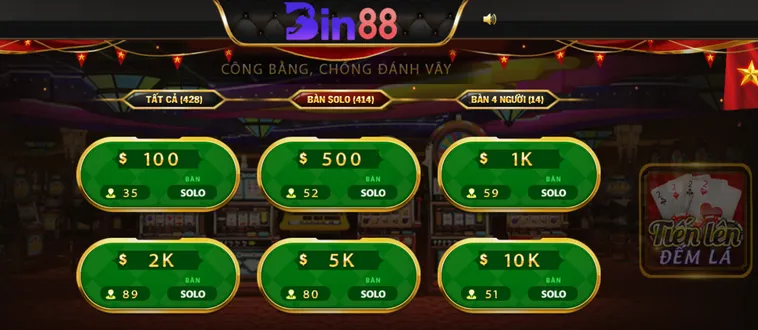 Khám Phá Sức Hồi Hộp Với Game Tiến Lên Đếm Lá Tại Bin88 Siêu Phẩm