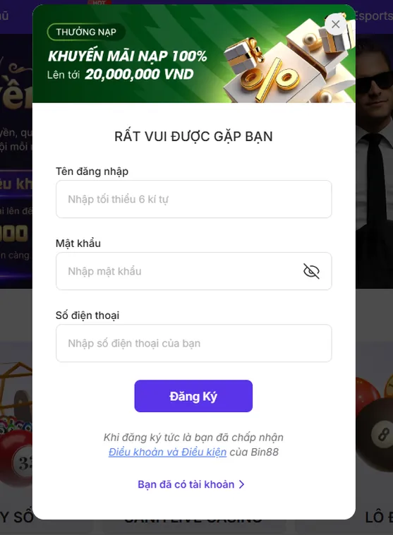 Đăng Ký Bin88 Ngay Hôm Nay Để Nhận Ưu Đãi Độc Quyền Dành Cho Tân Thủ